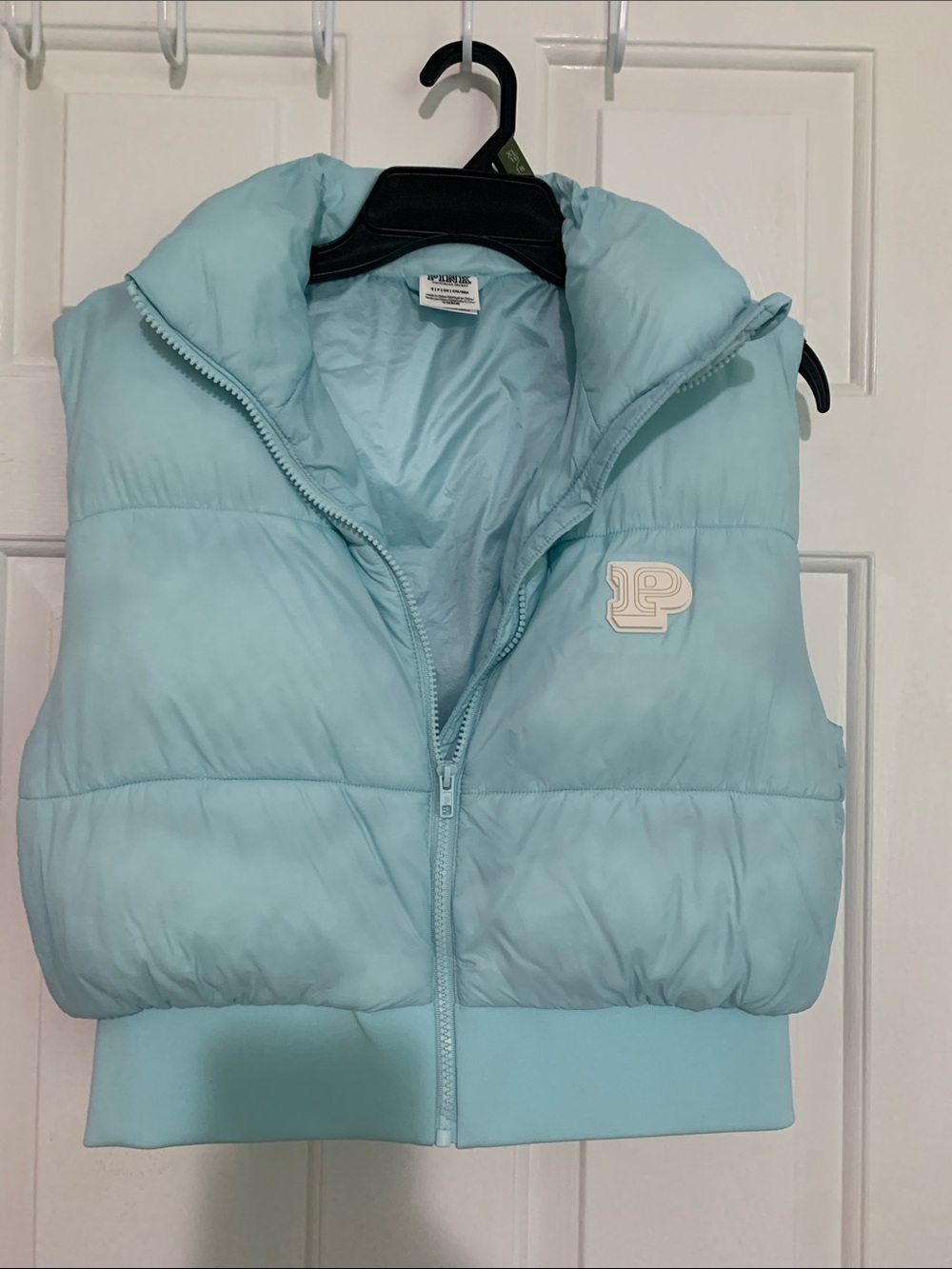 PINK Victoria's Secret Light Blue Puffer Vest